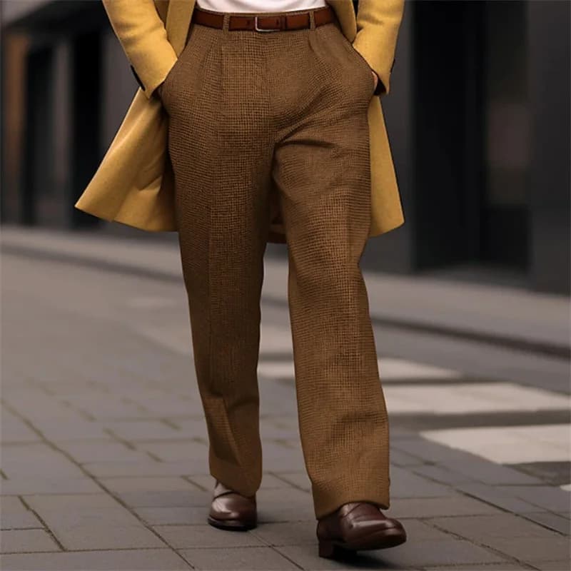 Pantaloni moda uomo Pantaloni da completo da uomo Pantaloni Pantaloni casual da lavoro Pantaloni eleganti da ufficio Chino anteriori Pantaloni da jogging da uomo