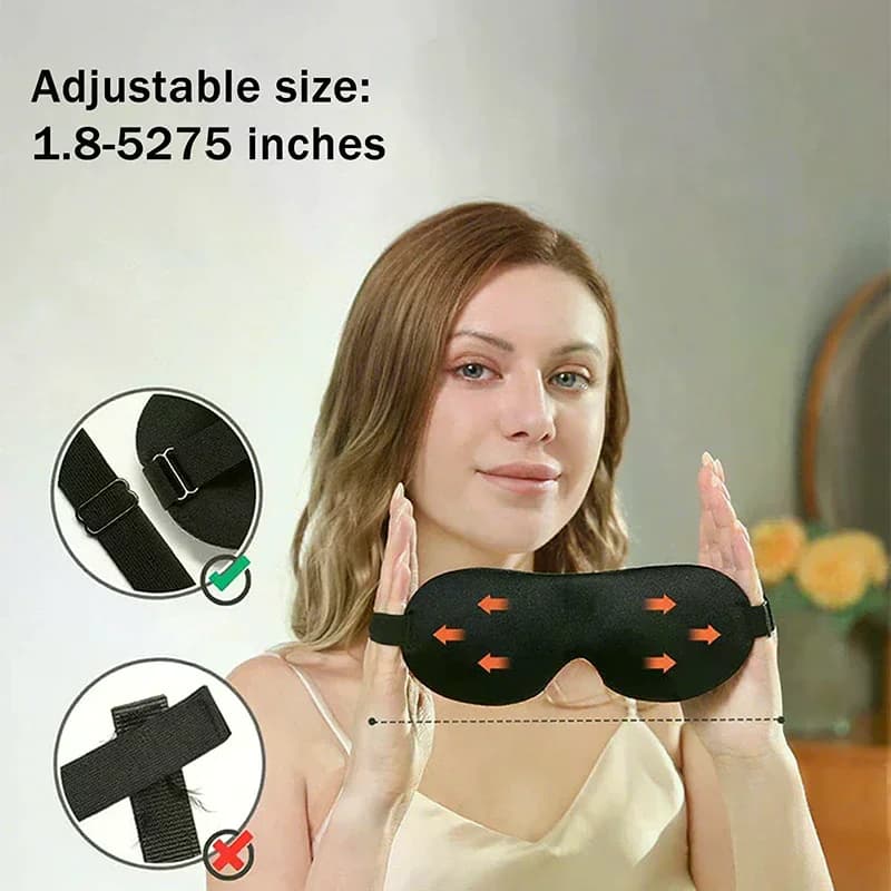 Maschera per dormire Benda morbida per gli occhi che blocca la luce Maschera per gli occhi da viaggio per maschera per dormire 3D Patch per il sonno notturno portatile
