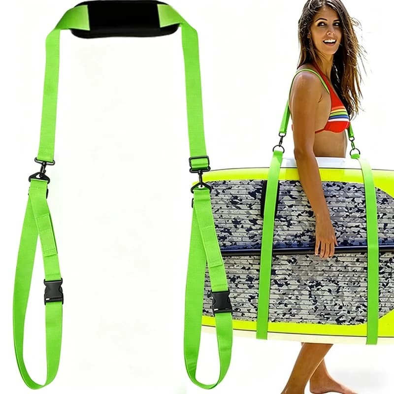Cinghia di Trasporto Regolabile per Paddle Board con Supporto Imbottito per Spalla, Adatta per Tavole da Surf, Longboard, Canoe e Kayak