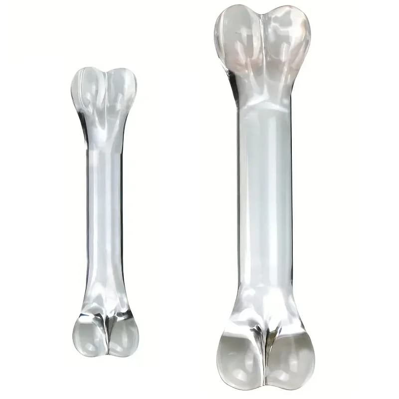 Double Head Glass Dildo Penis Fake Crystal Anal Beads Butt Plug Prostate Point Massager G Masturbation Female Anus Sex Toys 18 +
