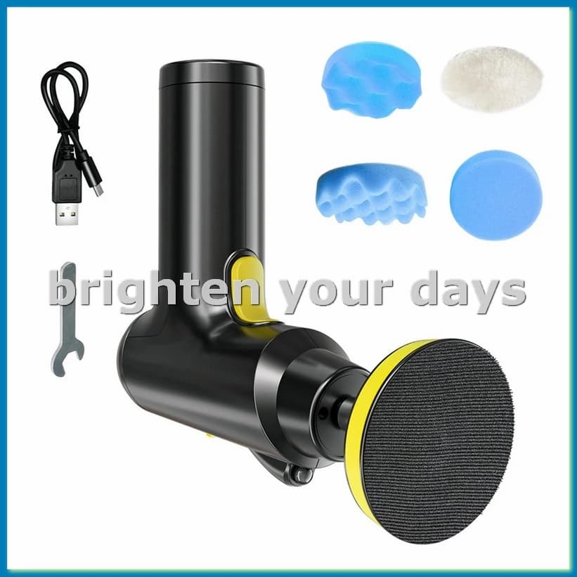 Levigatrice per auto USB Ceretta senza fili Lucidatrice per bellezza per auto Macchina per riparazione graffi vernice per auto Kit tampone per auto da laboratorio-A79U