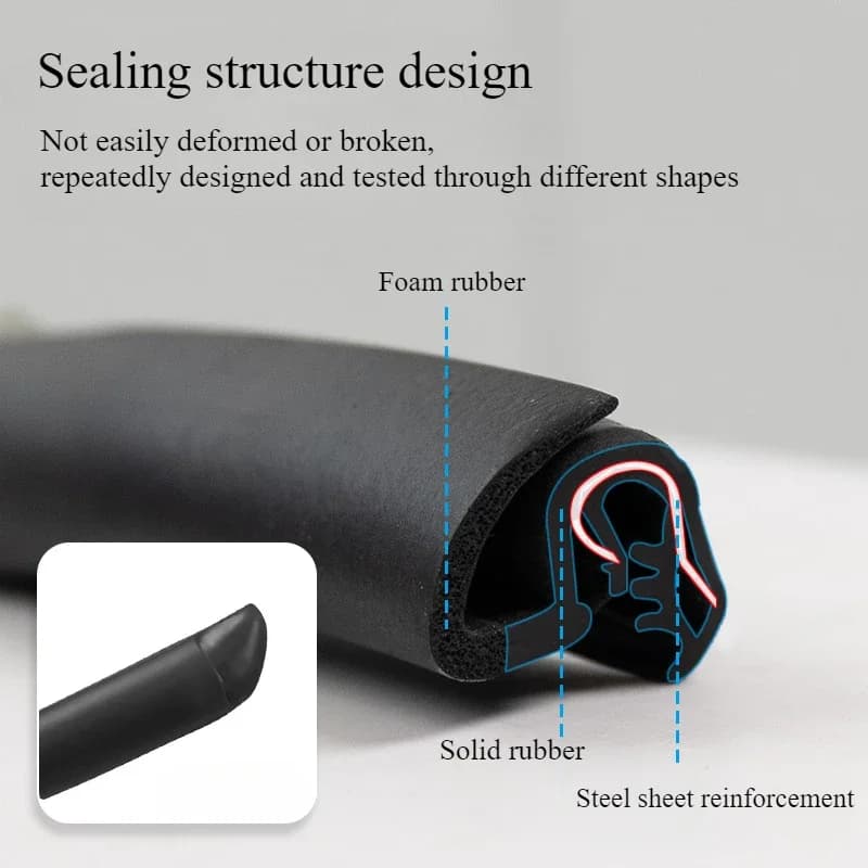 Kit di Accessori per Tesla Model 3 e Model Y Juniper 2025: Guarnizioni in Gomma per Porte, Isolamento Acustico, Riduzione del Rumore del Vento