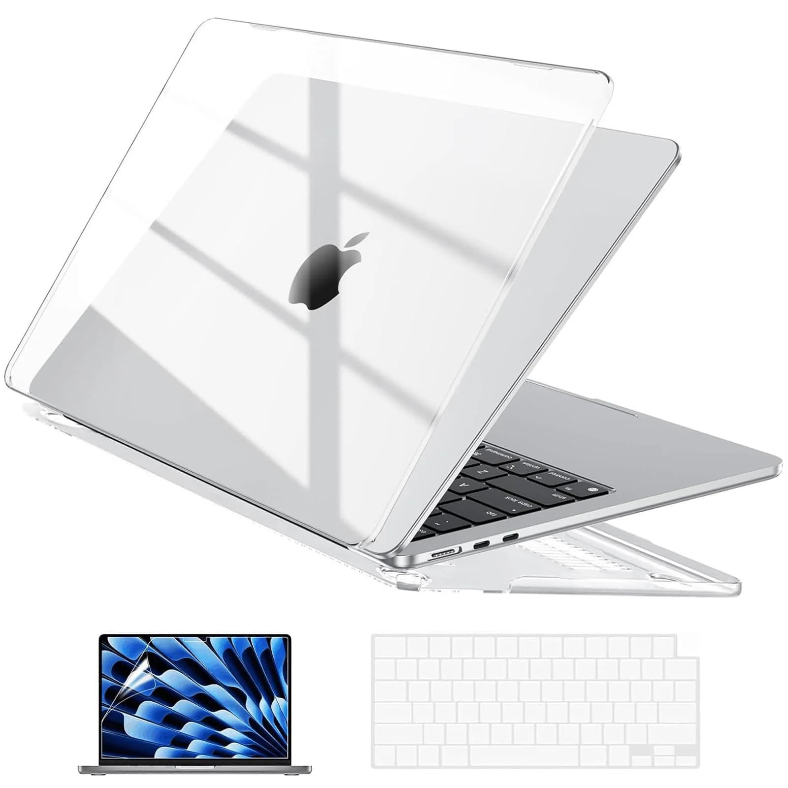 Protezione Schermo e Cover per Laptop MacBook Air 13.6 M5 M4 Chip A3449 A3240 A2681 A3113 M3 Pro 13 A2338 Air 13 A2337 con Copertura Tastiera
