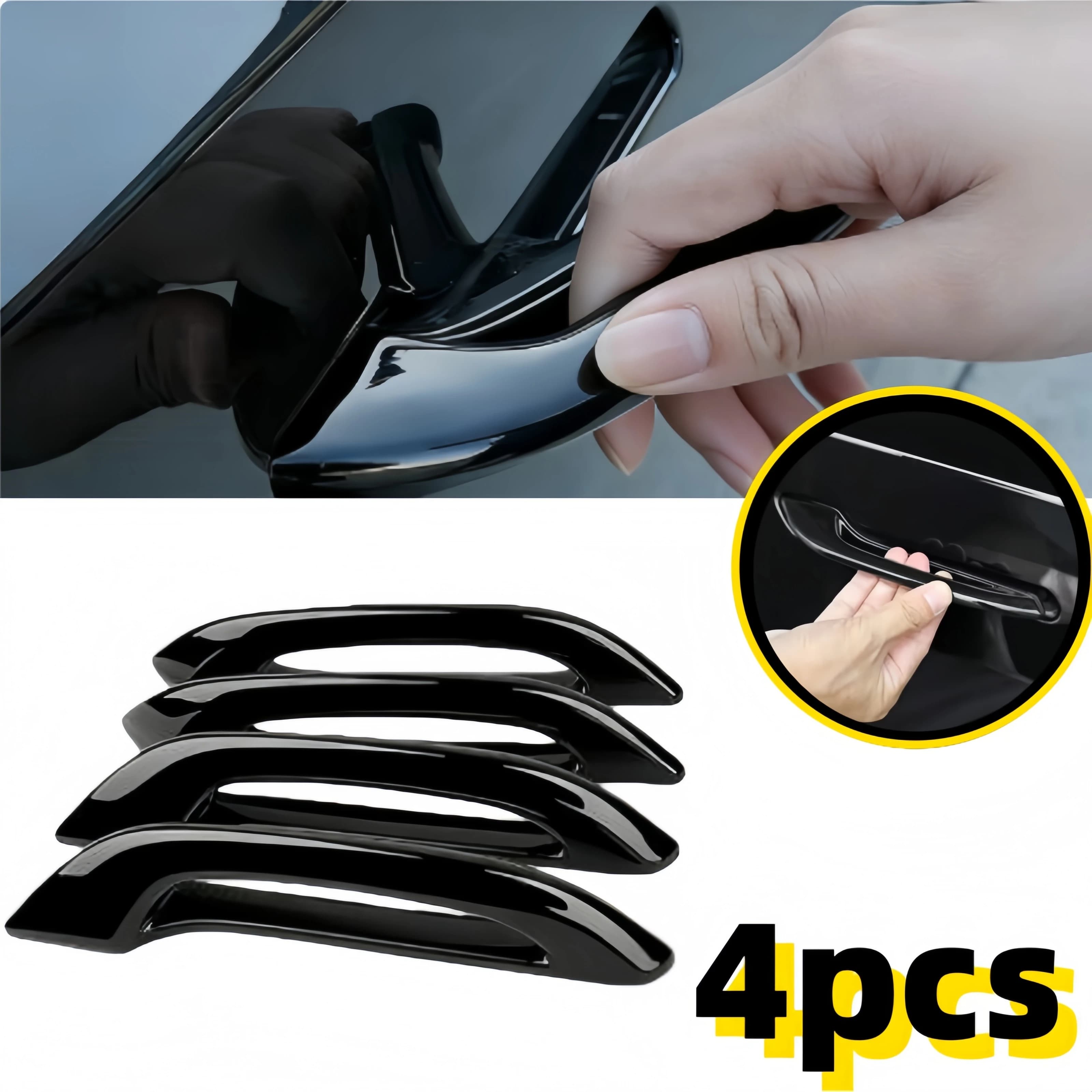 Copri Maniglia Antigelo per Tesla Model 3 Y, Set di 4 Pezzi in ABS, Protezione Antigelo per Maniglie Porta, Compatibile con Veicoli 2017-2024