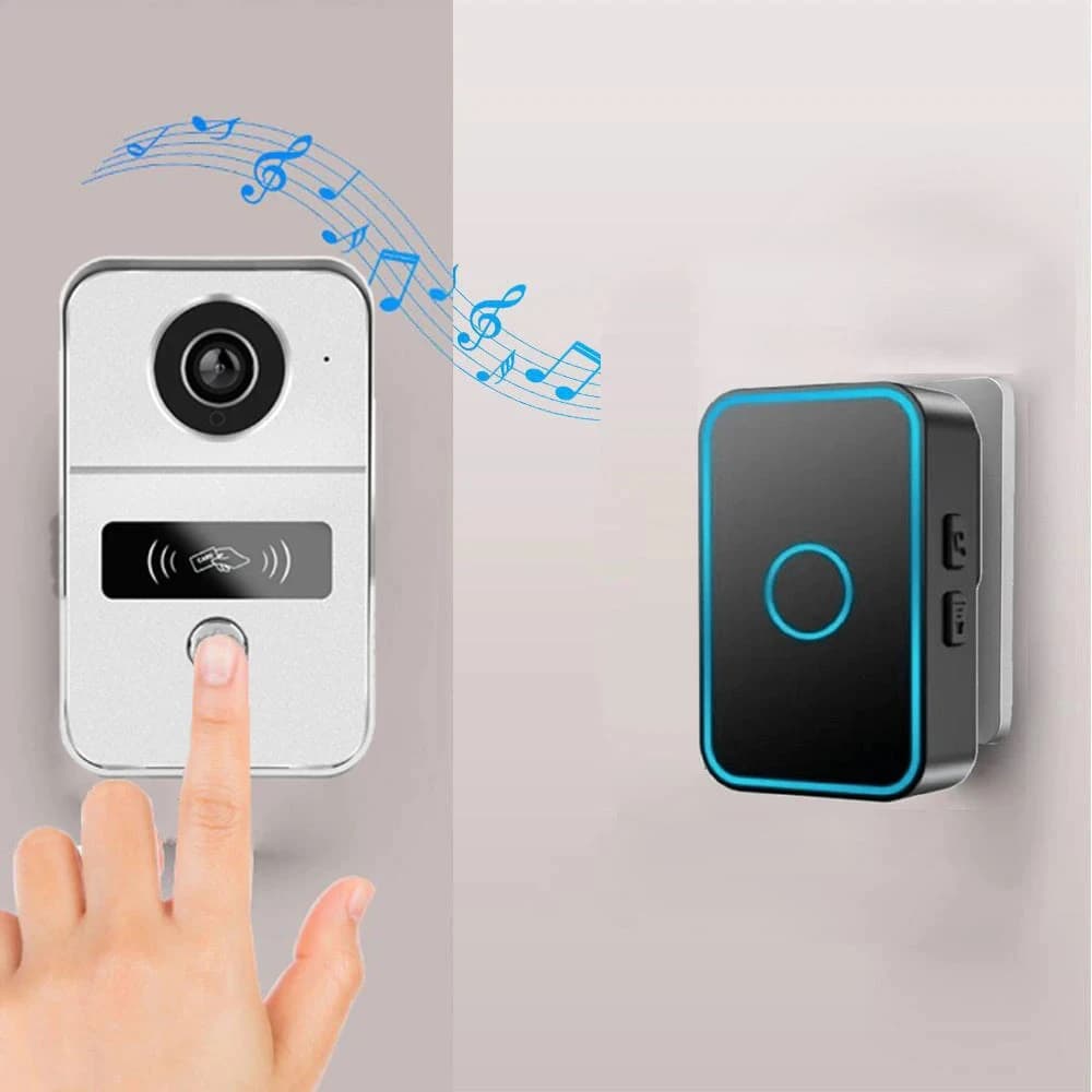 Tuya APP 2MP 1080P POE Wied WIFI IP campanello POE videocitofono citofono visore visivo per porta telecamera