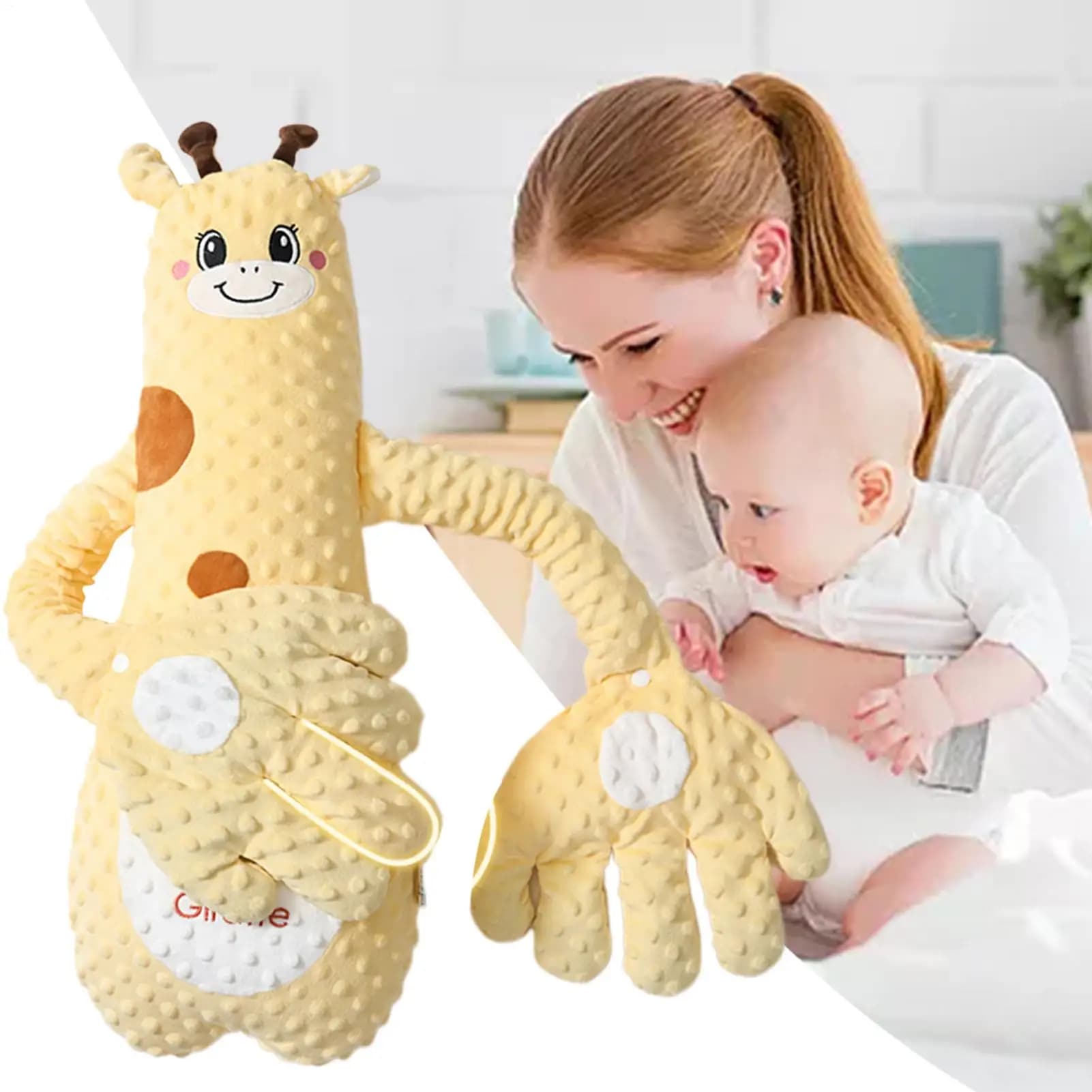 Baby Sleeping Pillow For N ewborn Patting Doll 3 Adjustable Modes Interactive Stuffed Animal Shape Cushion Soothing Palm Patting