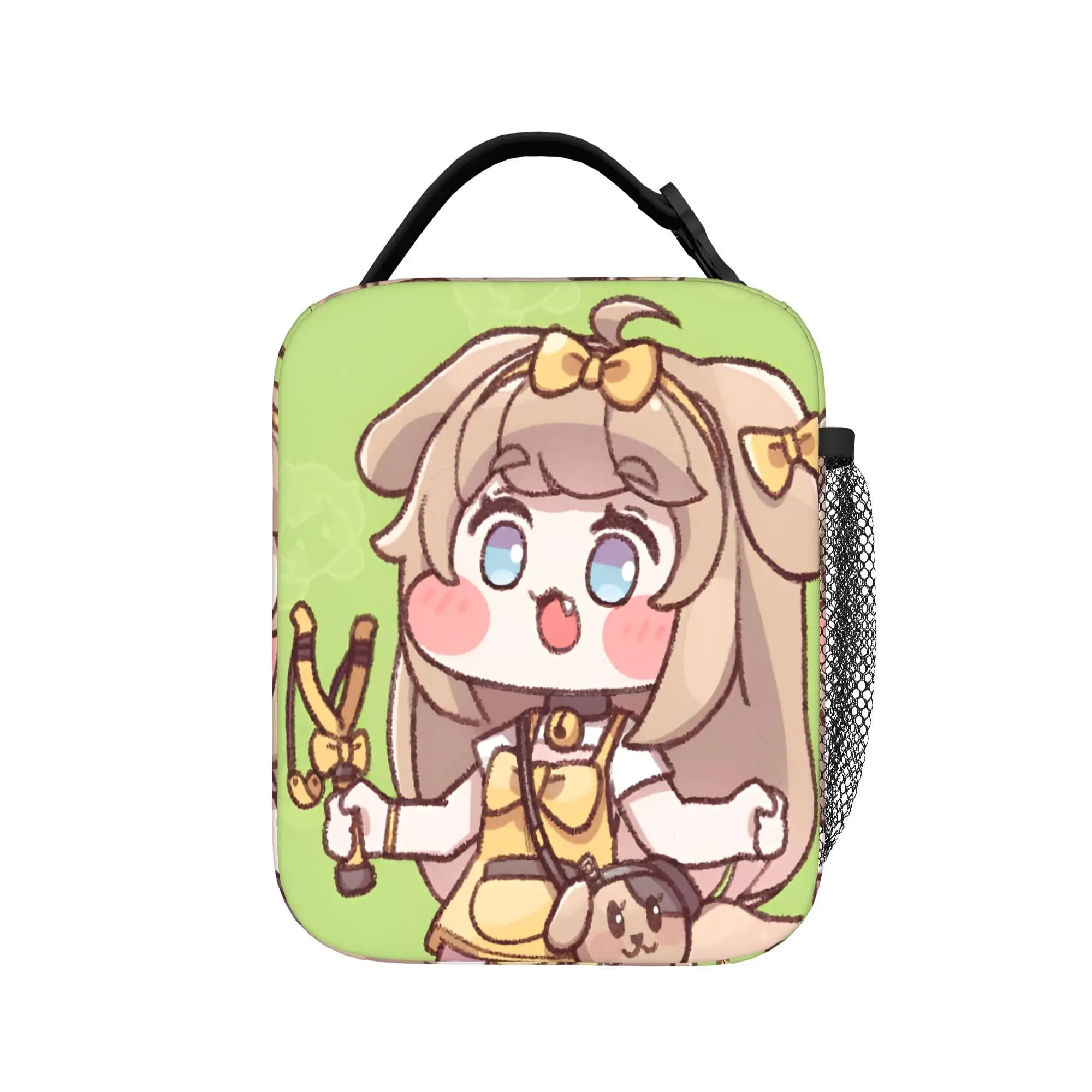 Trickcal C-Chibi Go Games Borse termiche per il pranzo per picnic, borse termiche portatili per alimenti, borse termiche per il pranzo per uomini e donne