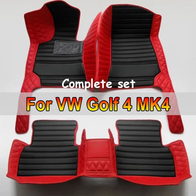 Car mats for VW Golf 4 MK4 1998 ~ 2003 DropShipping Center Interior accessories Car caps Leather carpets Foot reliefs