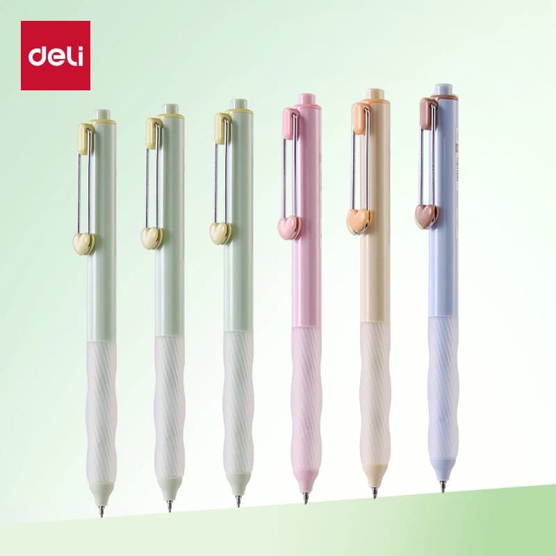 Deli 4/8 pz 0.5mm Inchiostro Nero Profumato Penna Gel Carino Regalo di Cancelleria Forniture Per Ufficio Materiale Scolastico Penne Kawaii Penna Firma