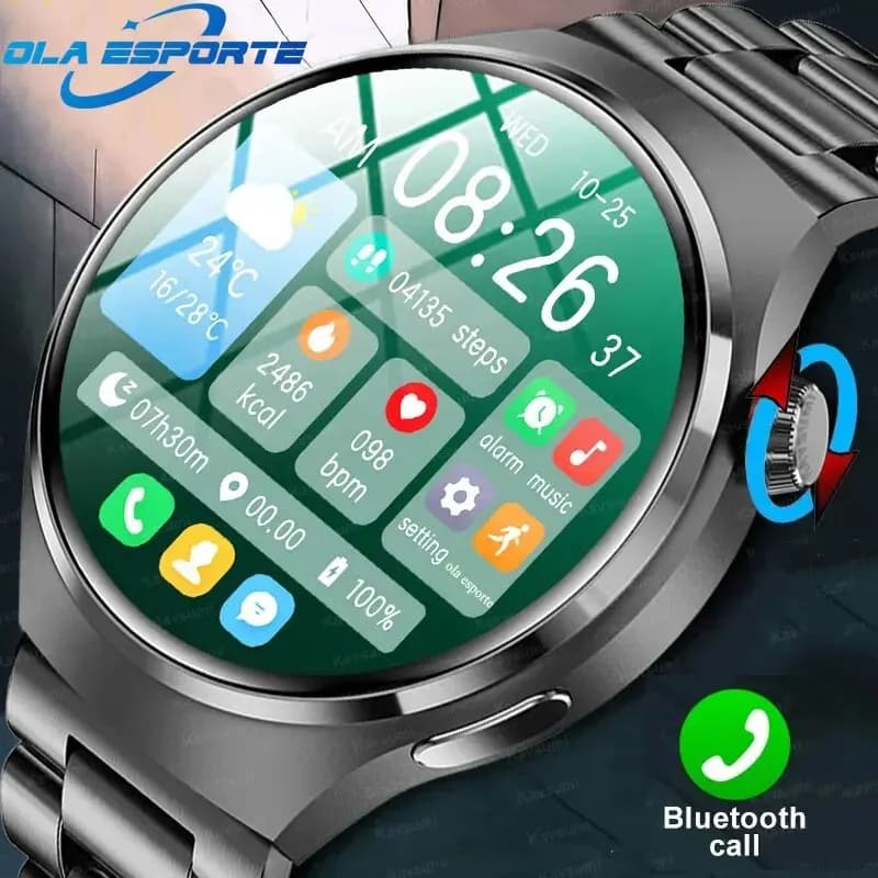 For watch series 5 Smart Watch Man HDScreen called Bluetooth GPS Tracker Heart Rate SmartWatch Waterproof 2024 New Bracelet