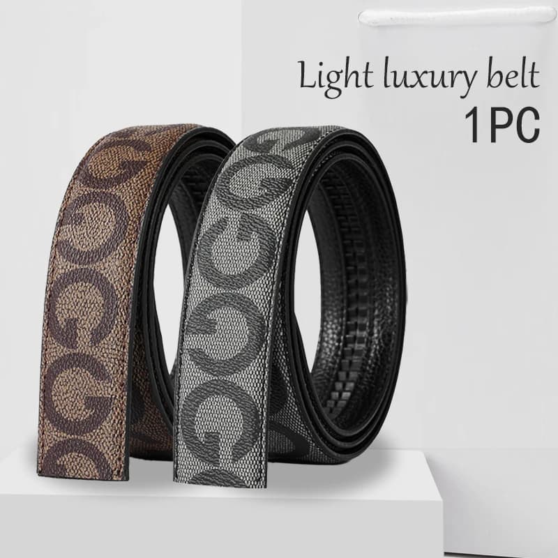 Men's Belt Without Buckle 3.5cm/1.37inch Width Brand High End Belts Black Soft PU Leather Men Belts Body No Buckle Strap