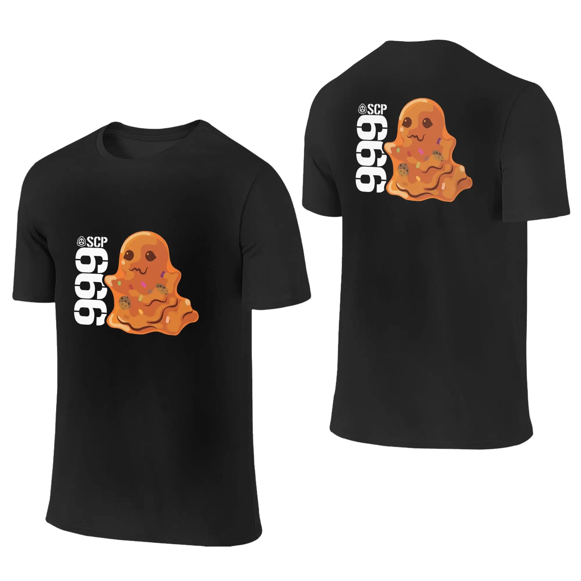T-Shirt Man 100% Cotton SCP 999 Tickle Monster SCP Foundation, Double Facial T-Shirt with Round Neck, Oversize
