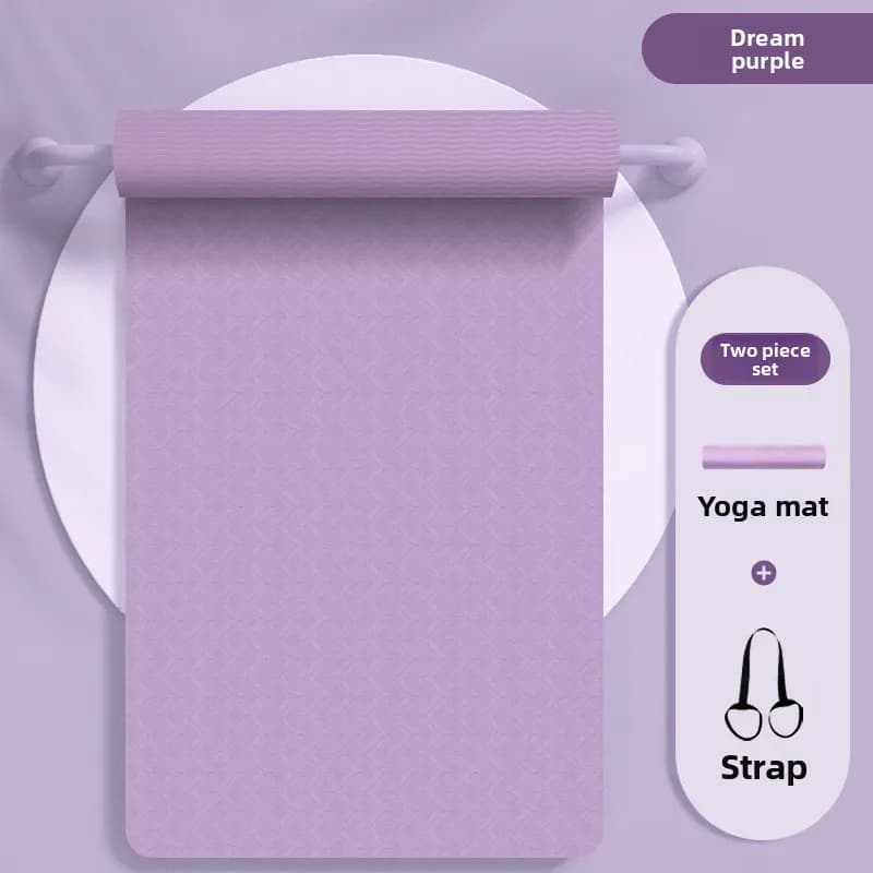 Non Slip Thick 10mm Yoga Mat Large Size Shock Absorption Quiet Exercise Mat Women Workout Mat Yoga Mat Thick Exercise Mat
