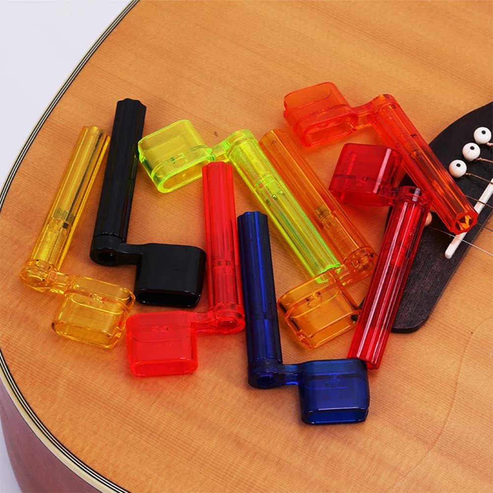 2 In 1 Guitar String Winder with Peg Bridge Pin Puller Tool for Guitar Bass Mandolin Banjo Dobro Ukulele Repair