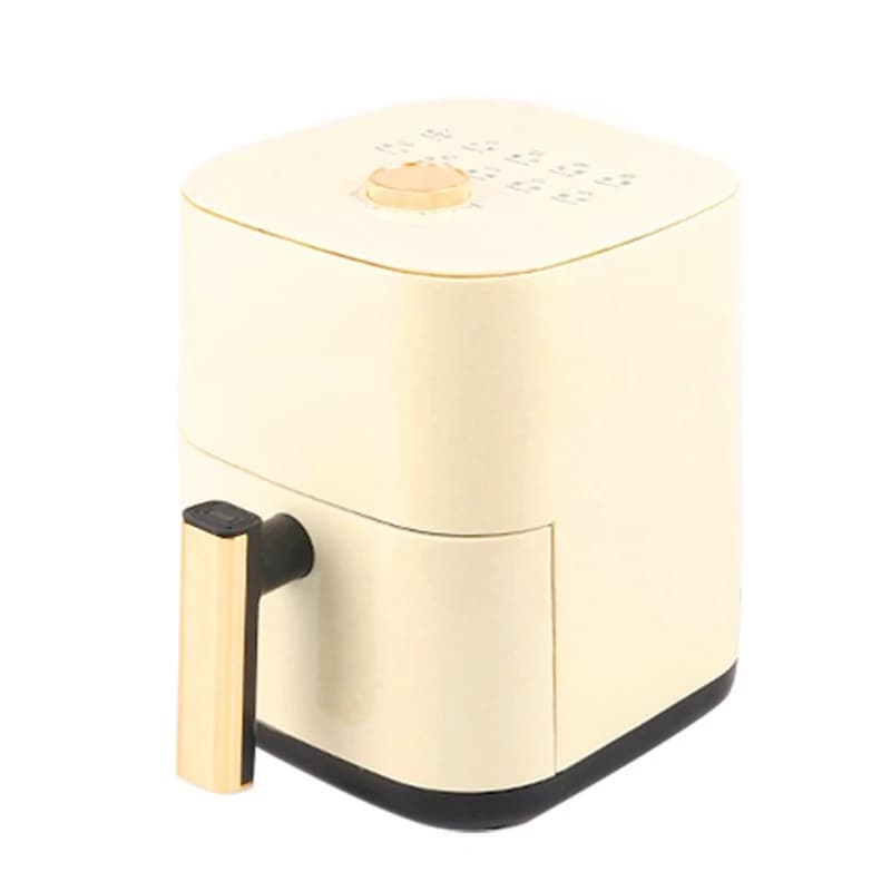 6L Large Capacity Visible Air Fryer Household Multifunctional Electric Oven White Cooking Machine For Chips Baking Preparation