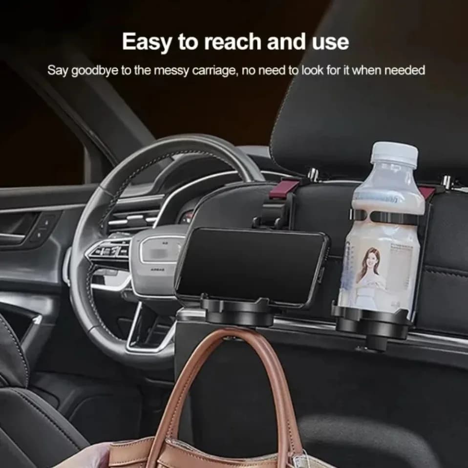 3 In 1 Car Cup Holder Air Vent Universal Adjustable Drink Rack Stand for Water Bottles Ashtray Anti-Shake Stable Auto Organizer