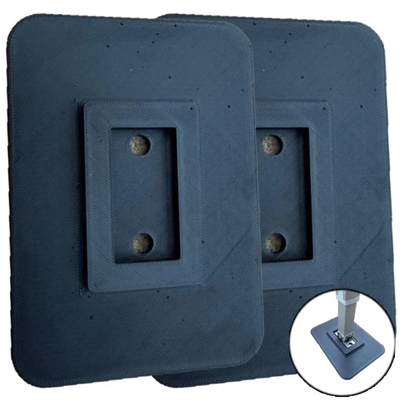 Awning Stabilizer Feet Pads for Anti-Sink Support Foot Plates Heavy Duty Plastic Stabilizer Pads for Anti-Slip Windproof 2/4pcs