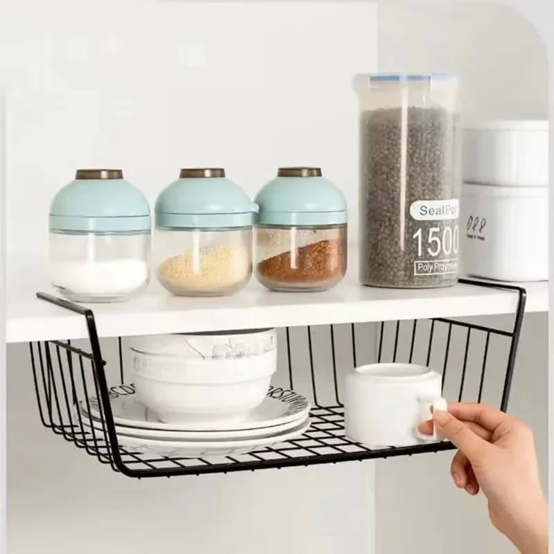 1PC Off-The-Shelf KitchenTiered Storage Shelf Student Sleeping Watching Dormitory Storage Desk Hanging Trash Organizer Kitchen