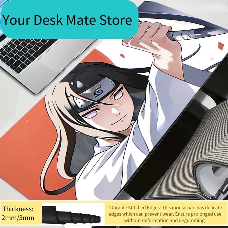 Tappetino per Mouse da Gaming XXL per PC, Tappetino da Scrivania per Tastiera, Accessori per Gaming Anime, Mousepad Naruto Anime Durevole