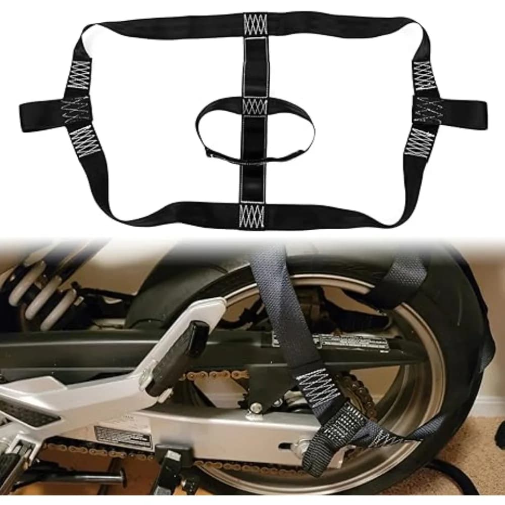 Cinghia di equilibrio per il trasporto di legare la ruota posteriore universale del motociclo per bici da motocross resistenti Atv Accessori neri