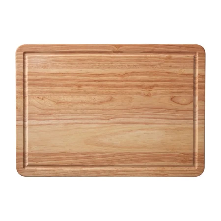 14 -inch x 20 -inch Wood Cutting Board with Perimeter Trench