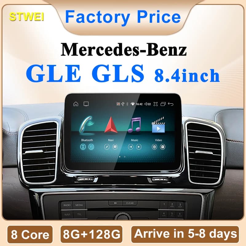 STWEI New Multimedia Car Wireless Android AUTO CarPlay 8.4 inch Screen For Mercedes Benz GLE 350 450 GLS NTG5.0 Android System