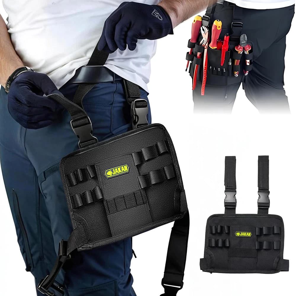 Tasca per le gambe Borsa portautensili Borsa per attrezzi Cintura per cintura da lavoro per le gambe Organizzare la borsa per attrezzi per riparazioni di elettricisti automobilistici per la gamba