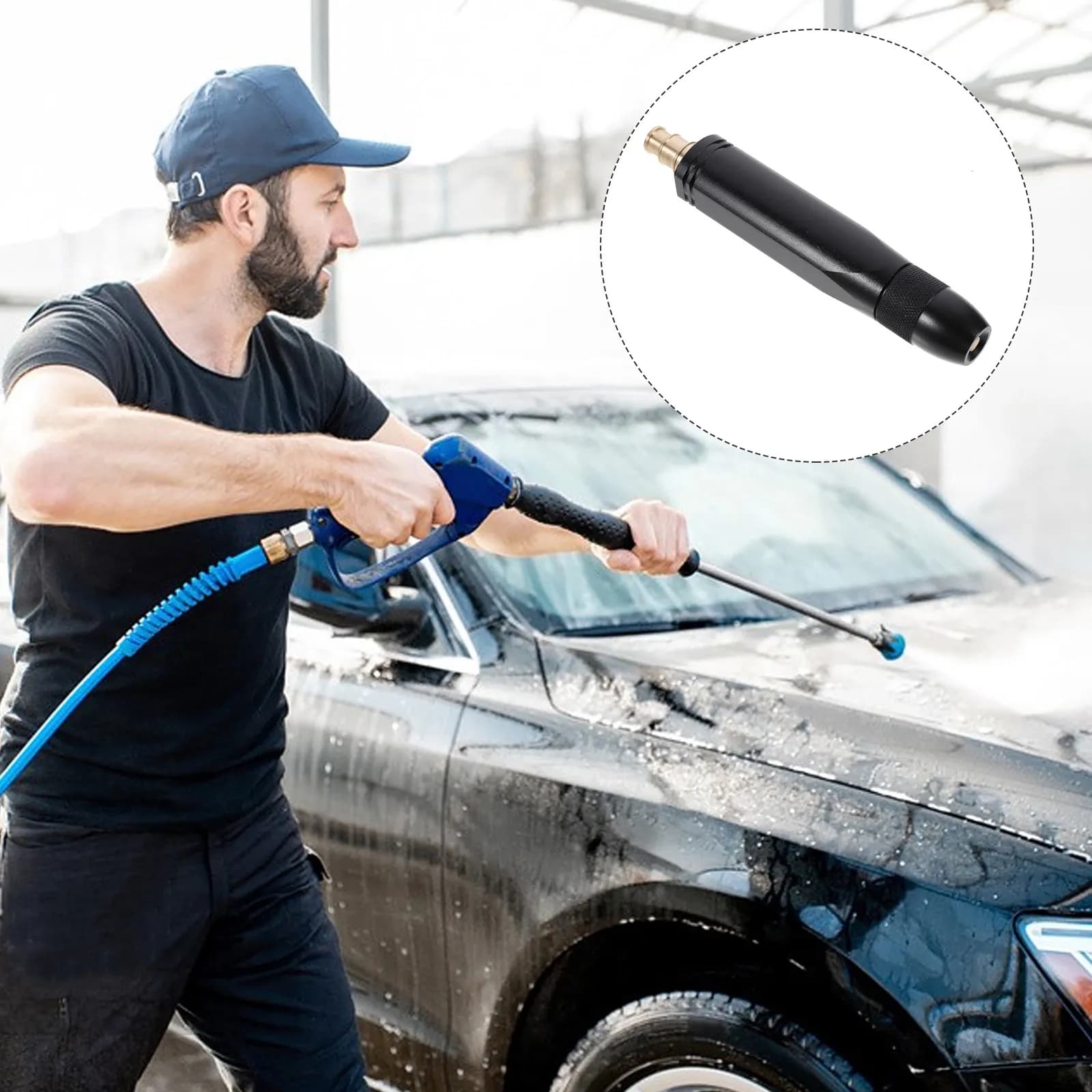 Exquisite Workmanship Nozzle Garden Nozzles Adjustable Jet for Hose Power Sprayer Effort-saving