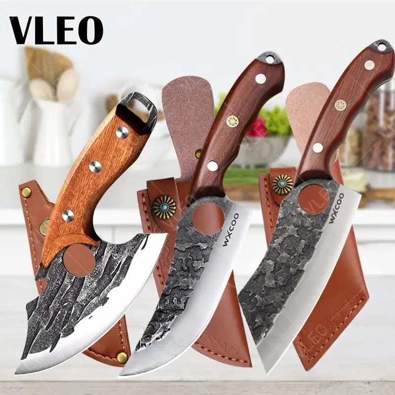 VLEO Coltello da cucina professionale per chef Coltello per disossare forgiato Taglio di carne Coltello per affettare frutta Coltelli multiuso Accessori per coltelli da cucina