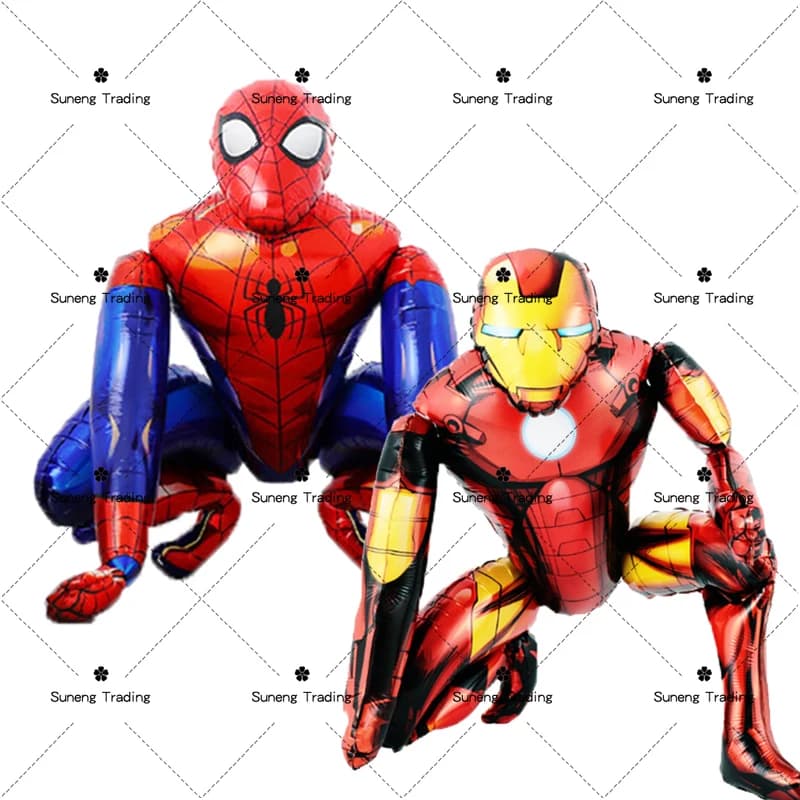 Grandi palloncini 3D Spiderman per il compleanno Iron Man Foil Balloon Hulk Boy Baby Shower Party Decor Supereroe Bambini Tnflatable Toy