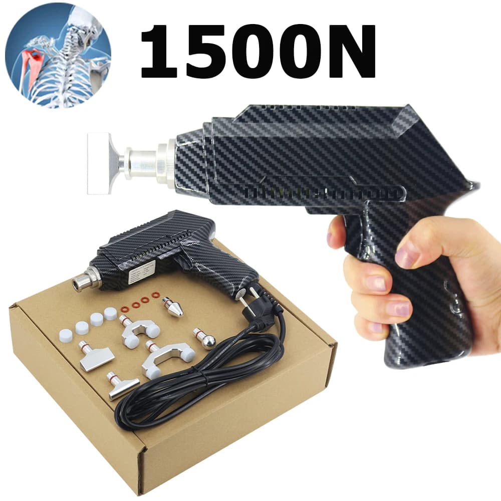1500N Electric Chiropractic Tool Intensity Therapy Spine Correction Gun Health Care Massage Chiropractic Adjusting Instrument