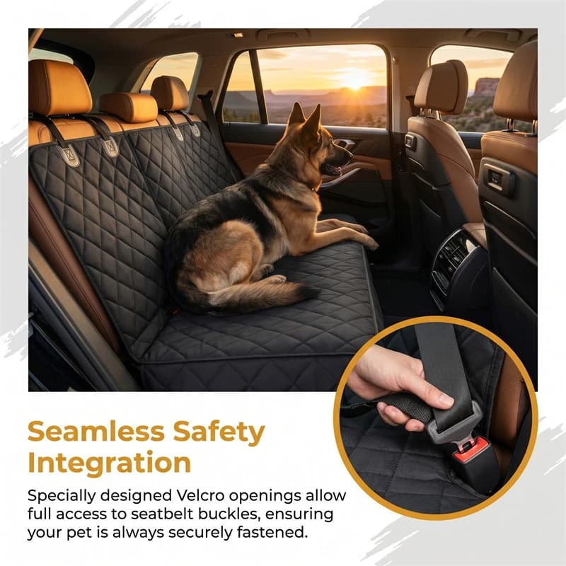 Coprisedile Impermeabile per Cani con Bracciolo Centrale, Materasso da Viaggio per Animali Domestici, per Uso Domestico e in Viaggio