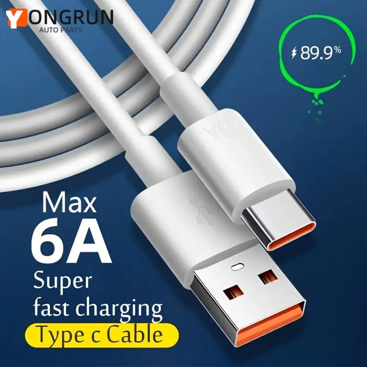 Cavo di ricarica USB tipo C da 1 m/2 m Cavo dati di ricarica rapido Cavo di ricarica flash mobile adatto per telefoni cellulari e tablet