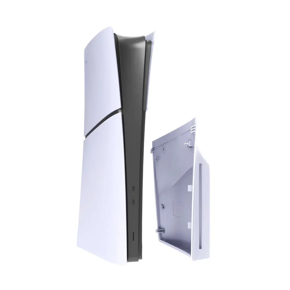 High Quality Hard White Panels ABS One Parts Side Disc Plate Replacement Faceplate Cover for PS5 Slim Disc Digital