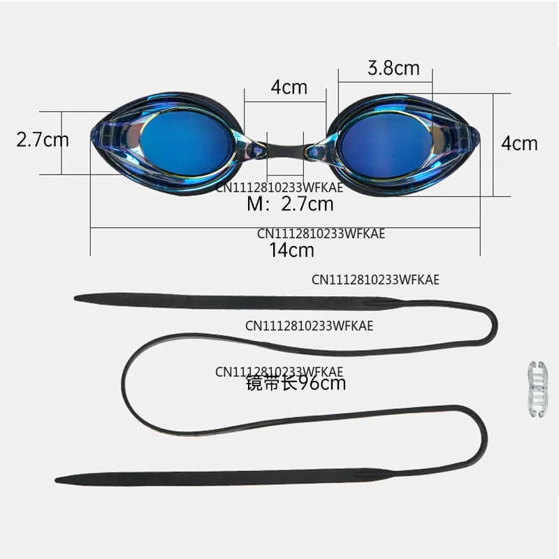 High definition anti-fog swimming goggles men's and women's professional racing swimming glasses training