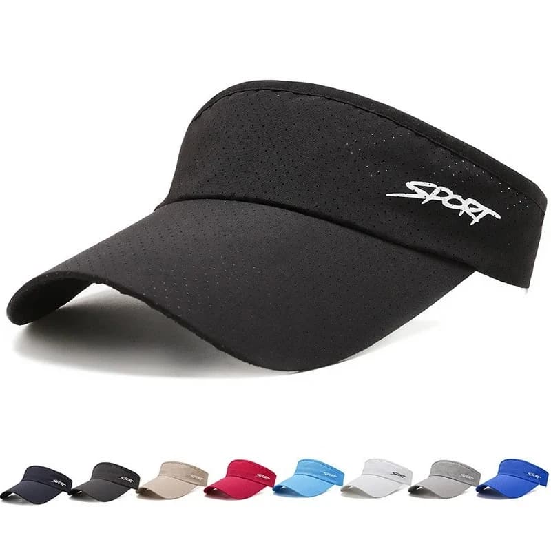 Cappelli da sole estivi Protezione UV Top Visiera regolabile vuota Sport Tennis Golf Corsa Protezione solare Berretto da baseball