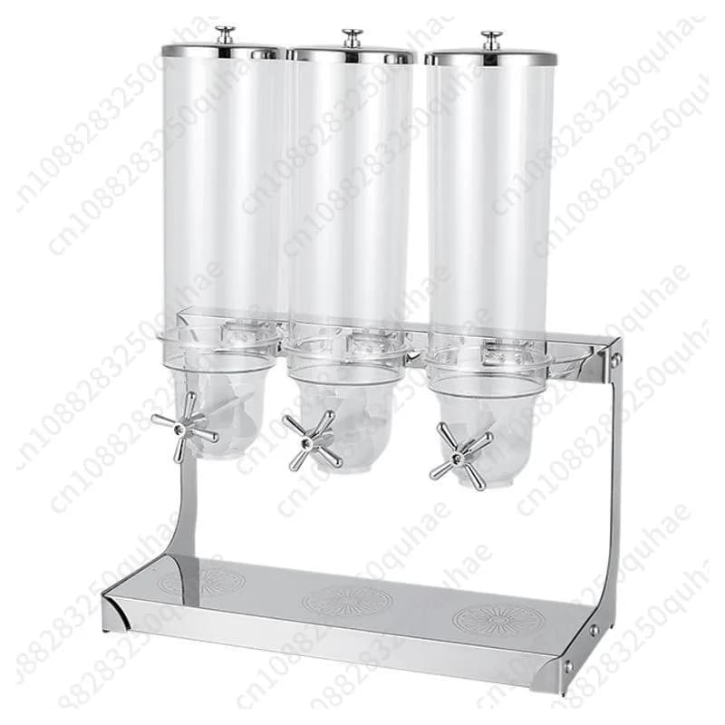 Dispenser per Cereali in Acciaio Inox, Separatore per Frutta Secca, Contenitore Multicereali per Buffet, Hotel e Ristoranti