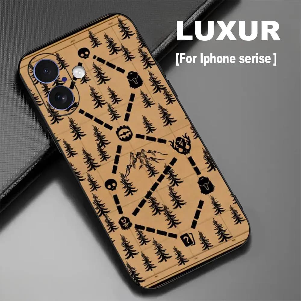 Hot Inscryption Giochi di carte Cassa del telefono per iPhone 16 15 14 13 12 11 X XR XS 8 Plus Mini Pro Max Morbida copertura antiurto nera