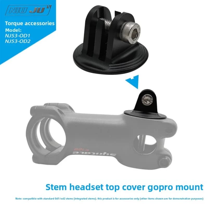 Supporto per Action Camera da Bici da Corsa, Compatibile con GoPro Insta360 per OD2
