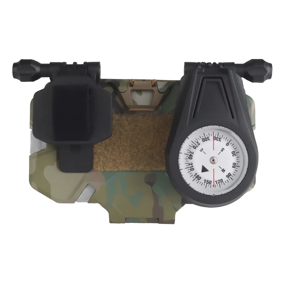 Tactical Navigation Board Kit with Militar Survival Compass,GPS Holder, MOLLE Phone Admin Panel, Hunting Vest Plate Carrier Gear