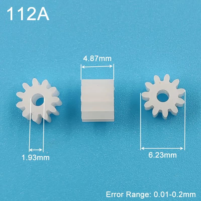 112A 0.5 m Pignone Modulo 0.5 11 Denti di Plastica Gear Motore Montaggio Parti di Giocattoli 10 pz/lotto