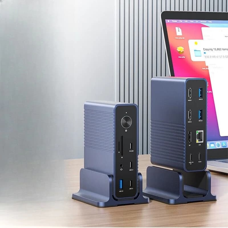 Convertitore cavo di rete per docking station di tipo C da tavolo esterno
