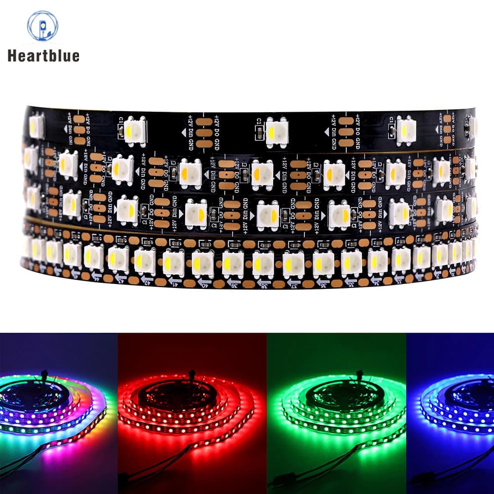 5V 12V SK6812 RGBW Led Strip Light 4in1 Similar WS2812B 30 60 144 LEDs Individual Addressable RGBWW Led Lights IP30 IP65 IP67 5V