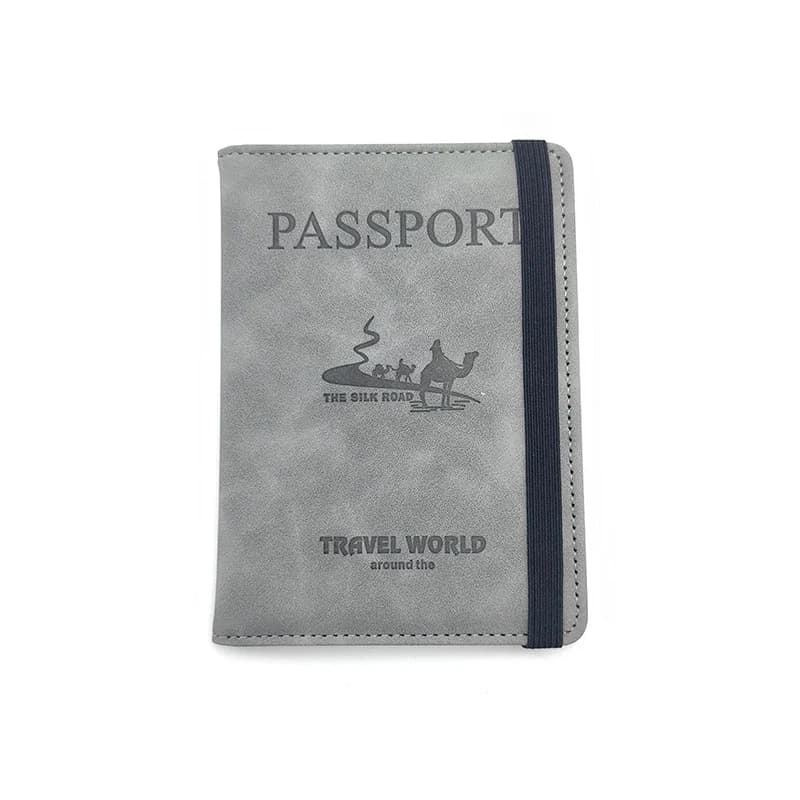 Custodia per passaporto Portafoglio da viaggio in PU alla moda Porta carte Protezione per passaporto Passaporti Organizzatore di documenti da viaggio