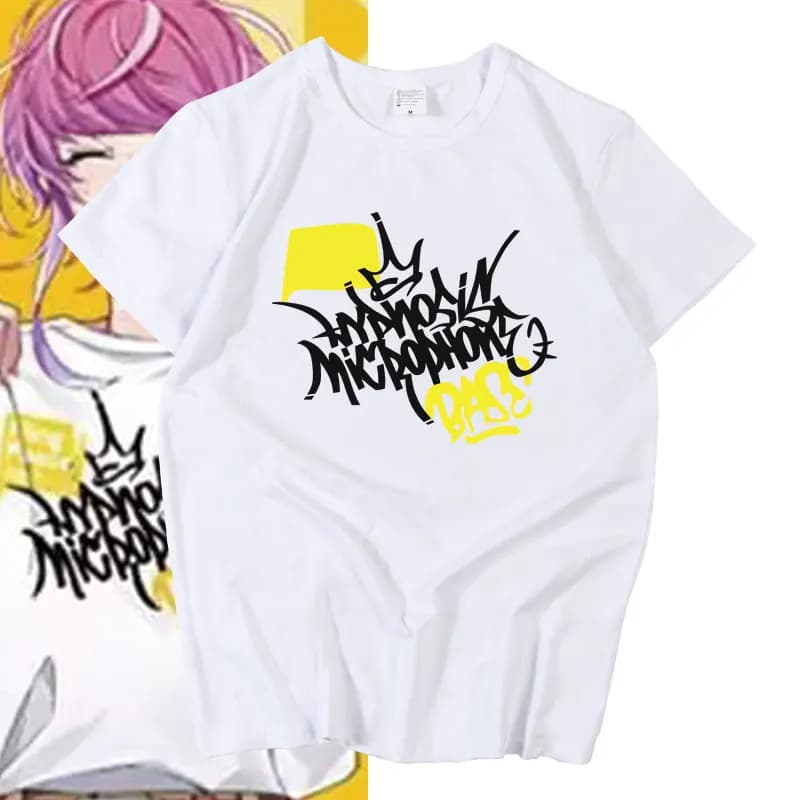 New DRB Amemura Ramuda T-shirt Cosplay Anime Yumeno Gentarou Arisugawa Dice T-shirt Summer Cotton Long Sleeve Tees