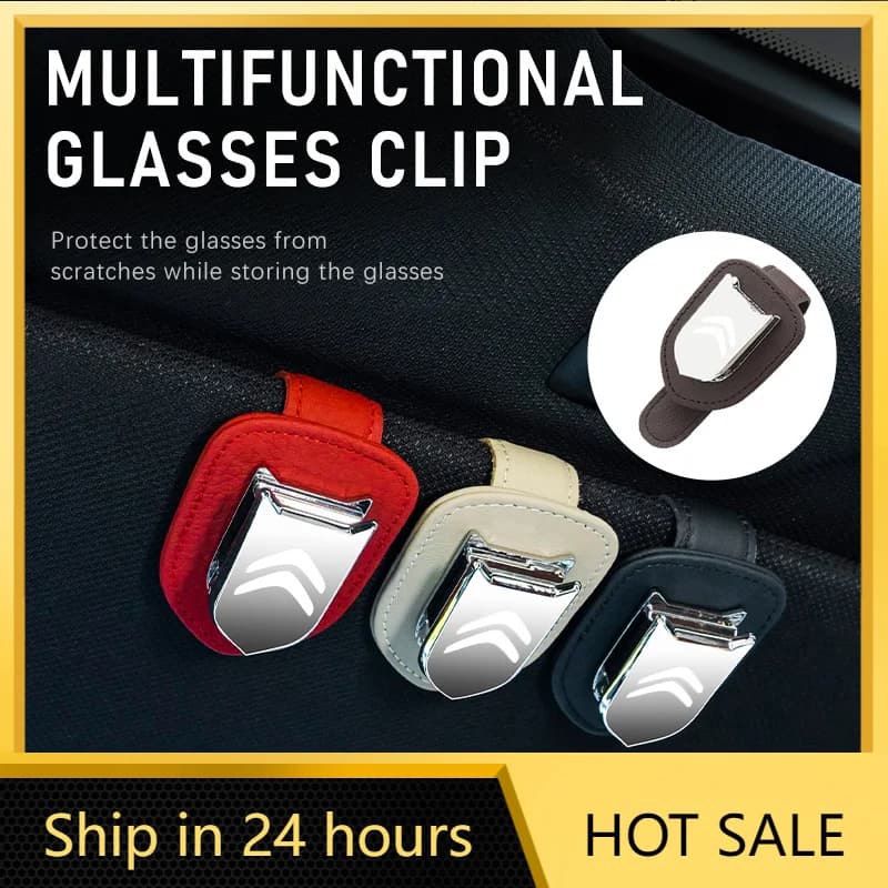 Car Sticker Multifunctional Car Sun Visor Mount Sunglasses Clip Holder For Citroen Grand Berlingo Jumper Celysee Xsara Picasso A