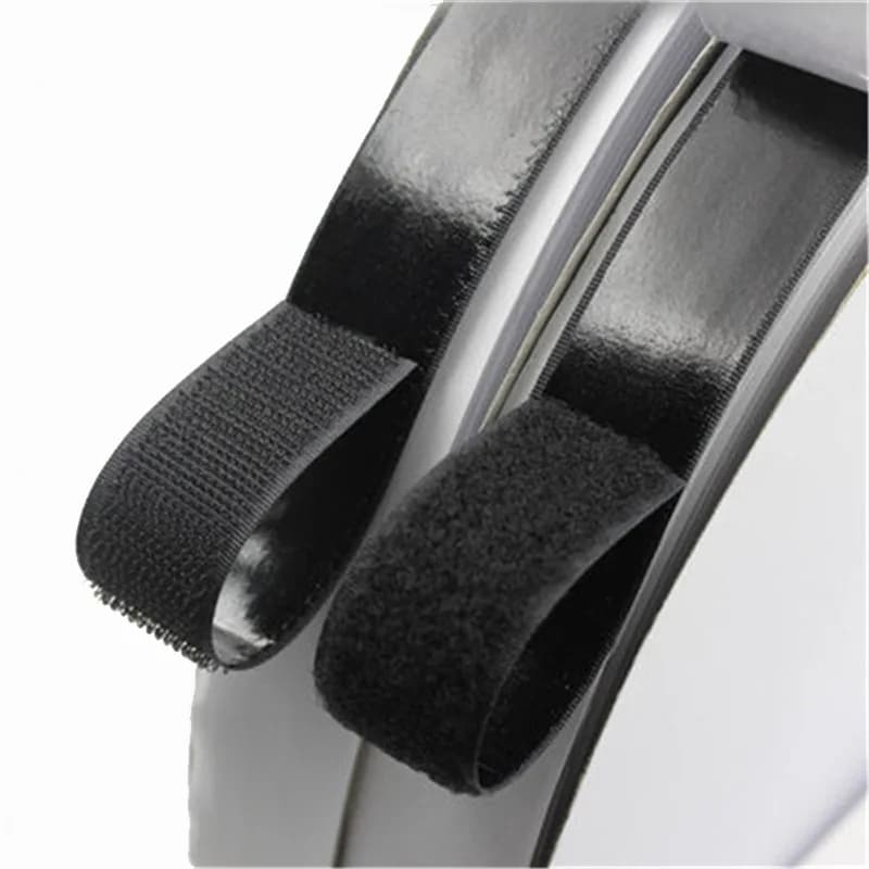 Nastro bianco nero muslimaur da 1 metro con colla decorazione velcroers per schermo adesivo in Nylon autoadesivo forte