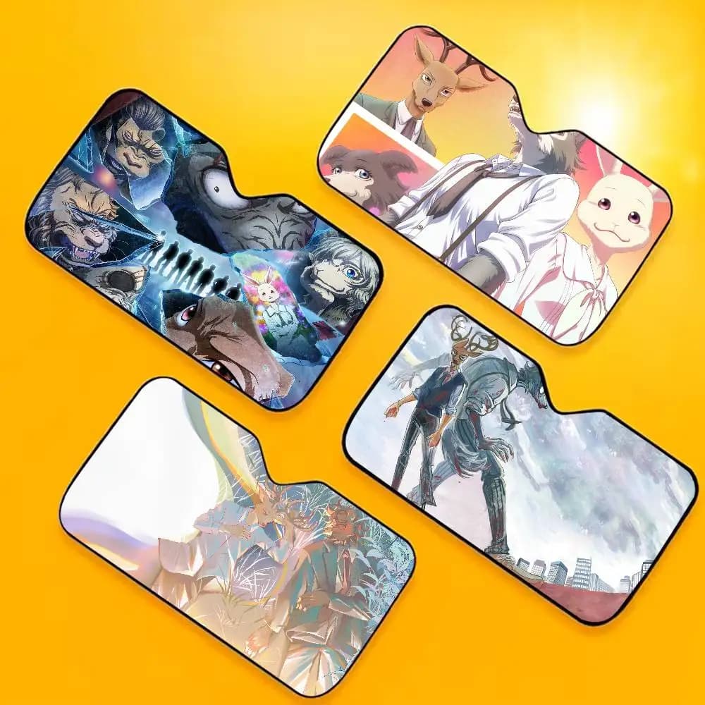 Parasole Riscaldato per Parabrezza Auto Anime Beastars, Copertura per Finestrino, Protezione Solare, Visiera Auto