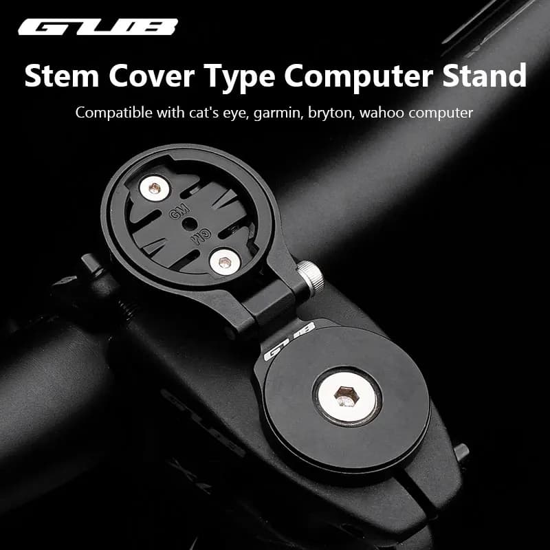 GUB 639 Supporto per attacco manubrio per computer da bici Supporto per cronometro Supporto per tachimetro per Garmin Edge Wahoo Bryton Cateye
