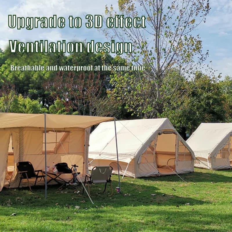 Tom AutoManufacturer Tenda da campeggio all'aperto Grande spazio Cabina pieghevole addensata calda Previene il freddo Uno soggiorno Due camere da letto